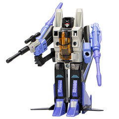 Hasbro Transformers Skywarp jet-to-robot conversion for display and collection.