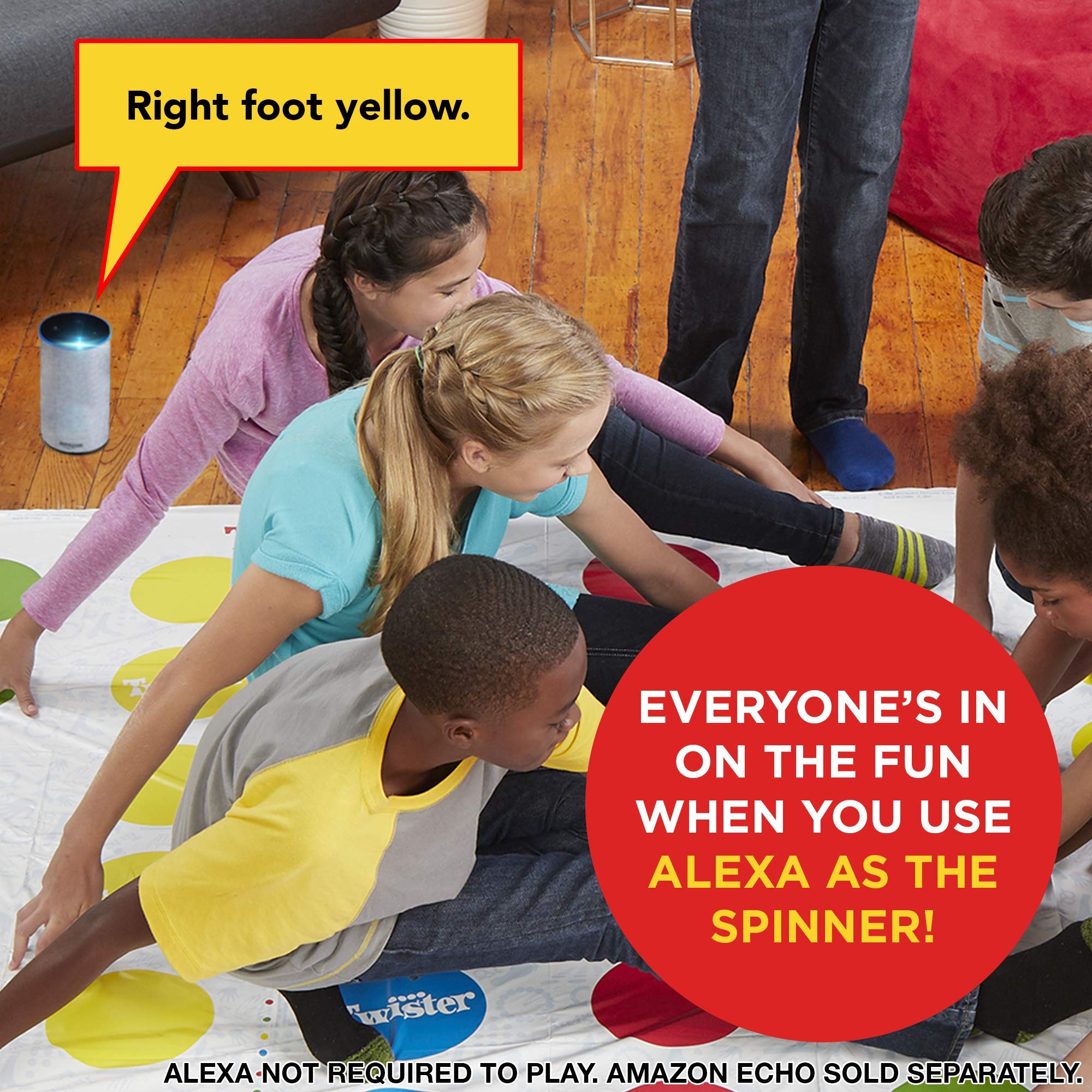 Hasbro Twister Ultimate fold-and-store design for portable fun.