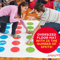 Hasbro Twister Ultimate spinner guiding the next move.