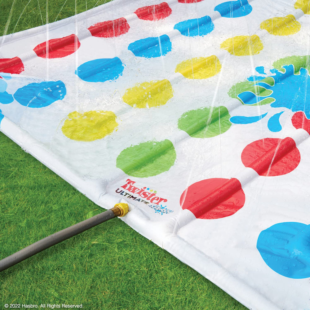 Hasbro Twister Ultimate Splash waterproof spinner guiding moves with splashy precision.