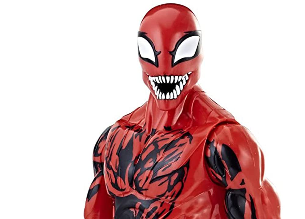 HASBROSERIES 12-inch Carnage figure ready for epic battle scenarios.