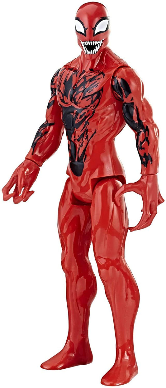 HASBROSERIES Carnage figure displays classic red design and iconic details.