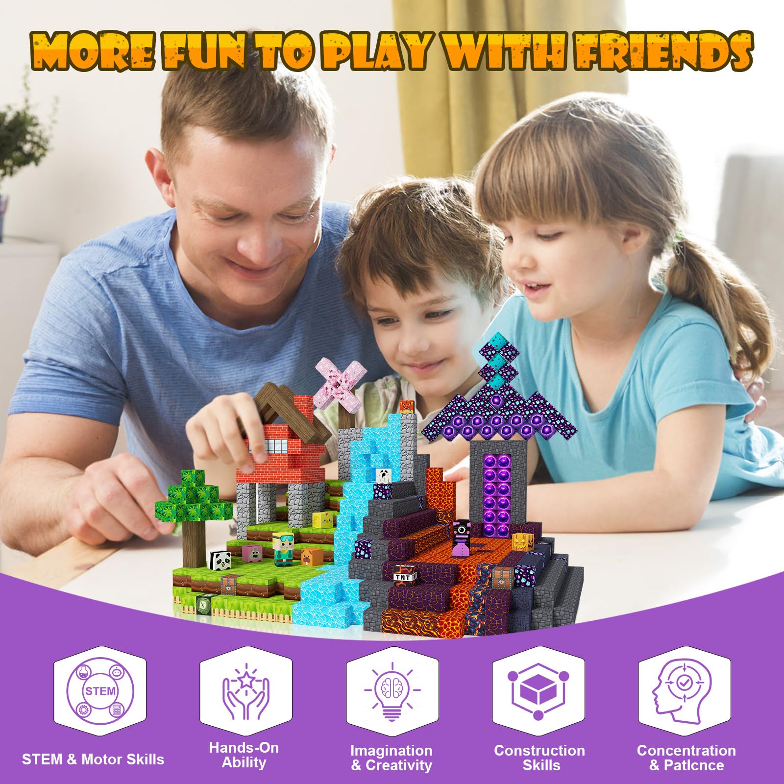 HASTRIDE magnetic blocks gift pack image ideal for birthdays and shared play.