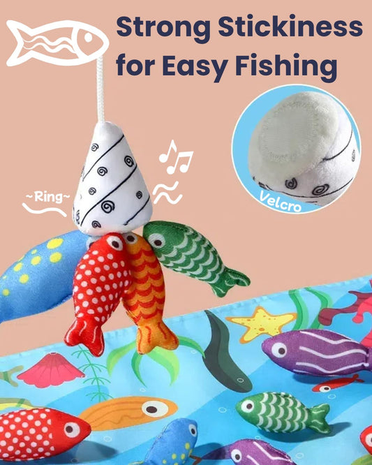 Hasviey felt fish colors aids color recognition and counting during play.