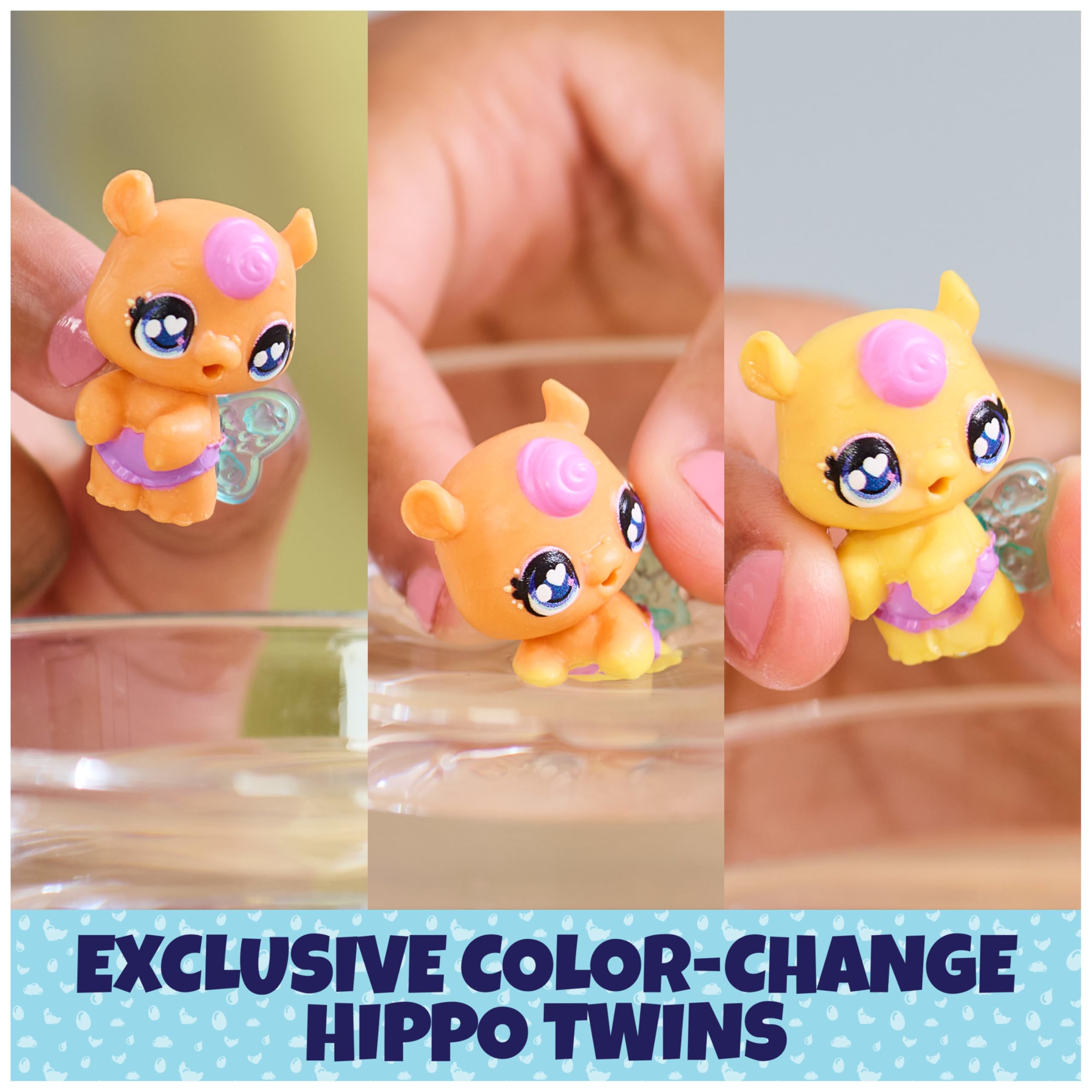 Color-change hatchlings from Hatchimals Alive after water temperature shift