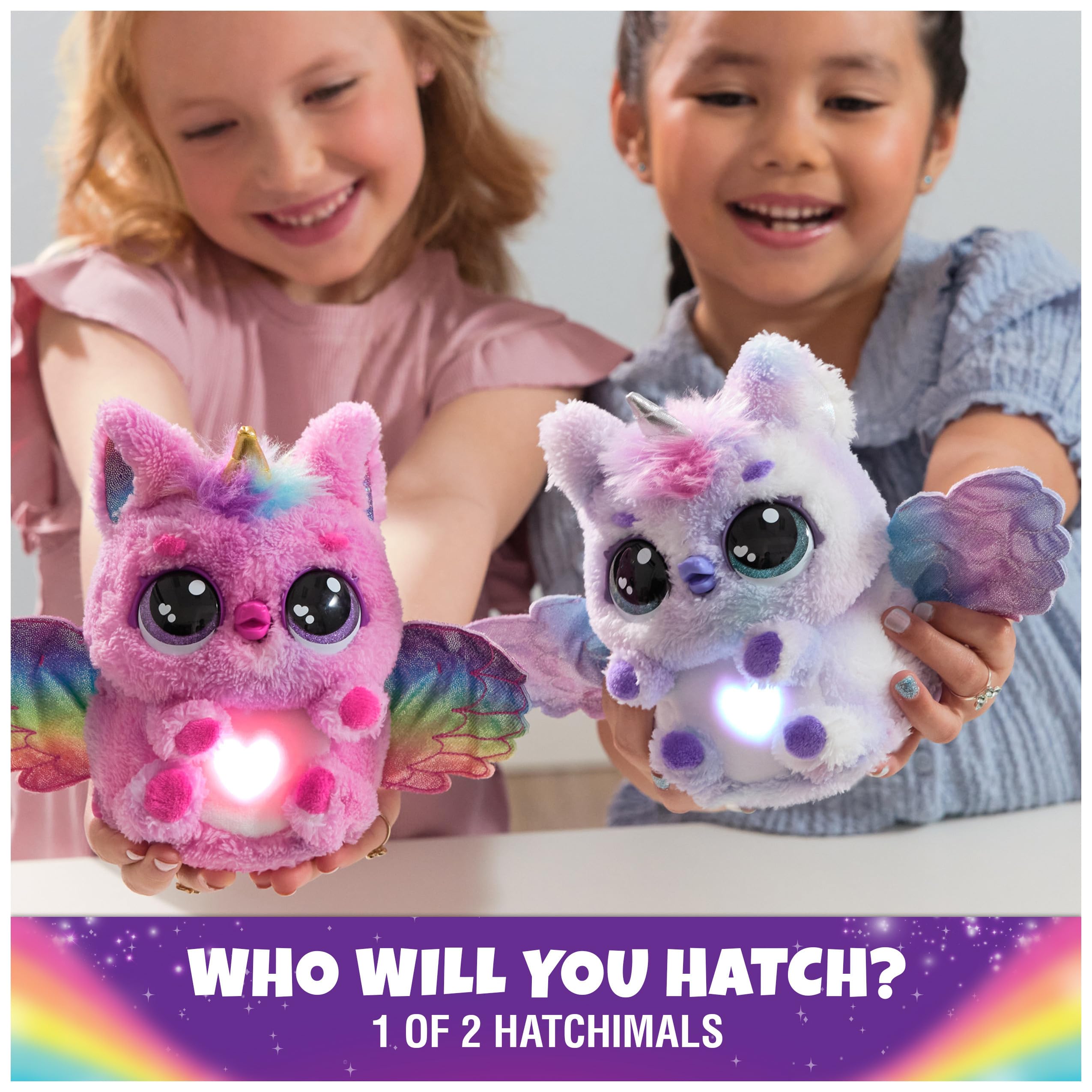 Hatchimals Alive Pufficorn dancing mid play, inviting movement and joy