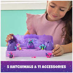 Hatchimals Alive Neon Rainbow Carton characters revealed in Moody Midnight hues.
