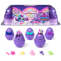 Hatchimals Alive Neon Rainbow Carton cover with sparkling lid for exciting unboxing.