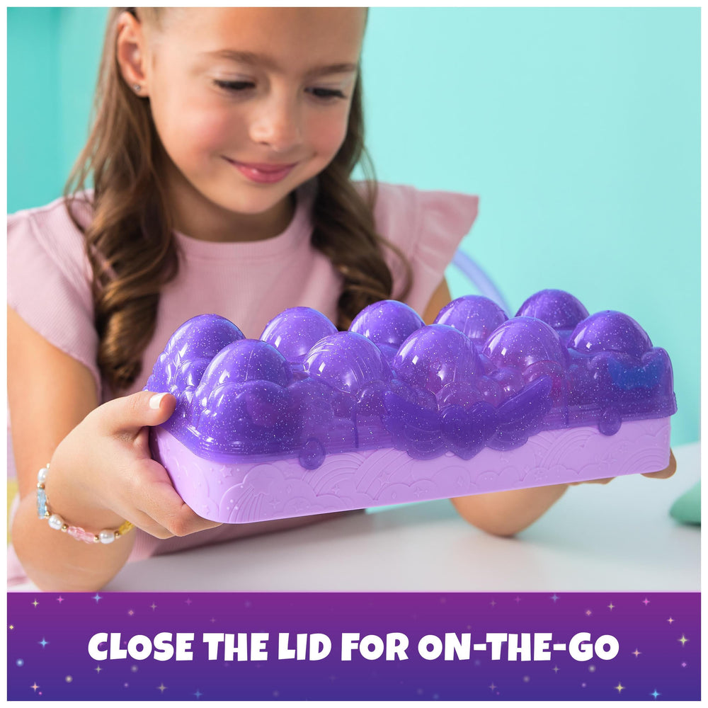Hatchimals Alive Neon Rainbow Carton display-ready mini figures after play.