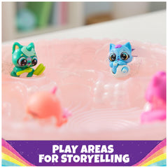 Hatchimals Alive Rainbow Hatchery includes bottles and pacifiers for nurturing play moments.