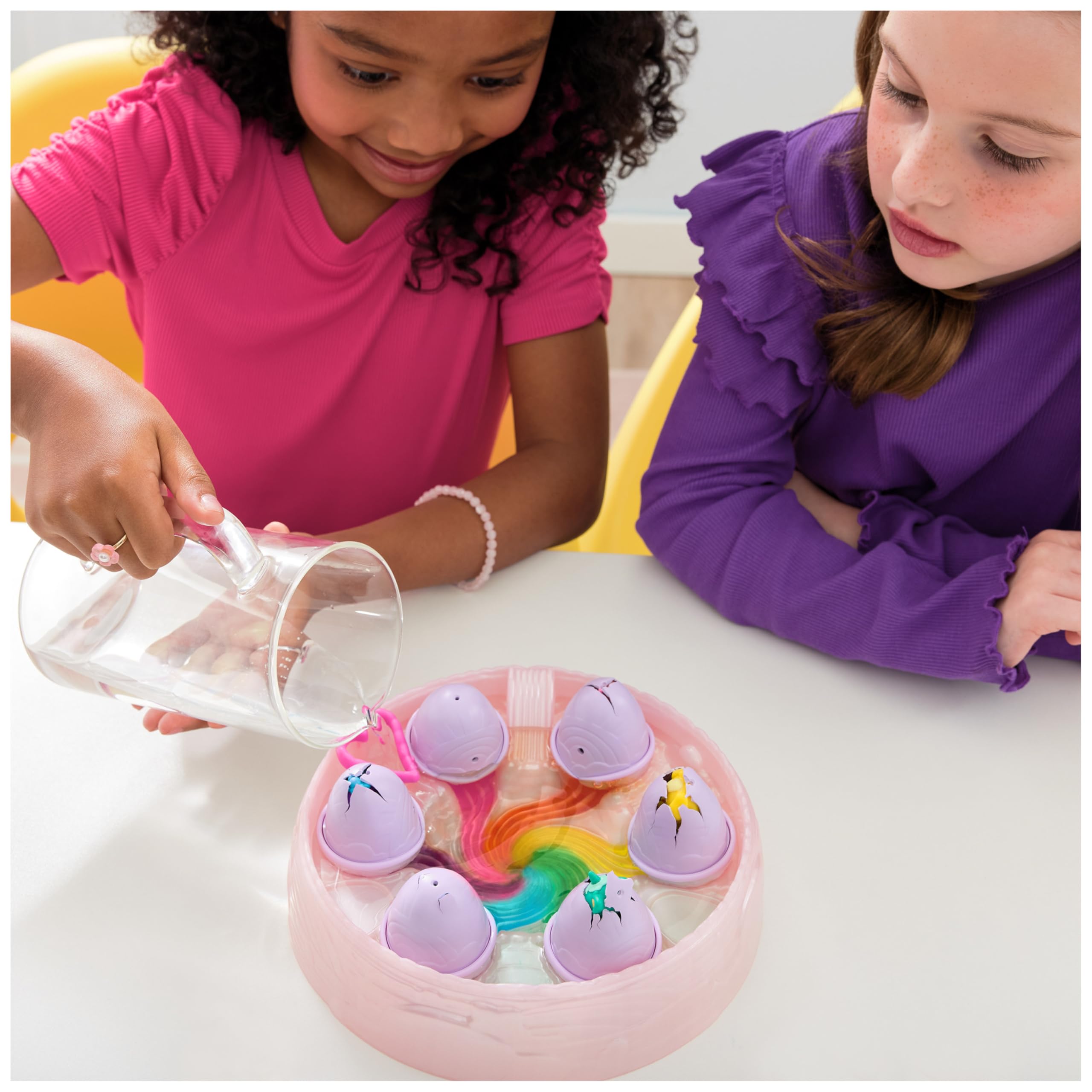 Hatchimals Alive Rainbow Hatchery nest with slide for imaginative storytelling and play.