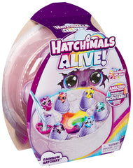 Hatchimals Alive Rainbow Hatchery gift-ready packaging and quick-start guide.