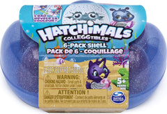 Hatchimals CollEGGtibles Mermal Magic 6-Pack Shell Carrying Case with six hatchimals for on-the-go fun.