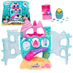 Hatchimals Coral Castle fold-open playset demonstrates quick setup and storage