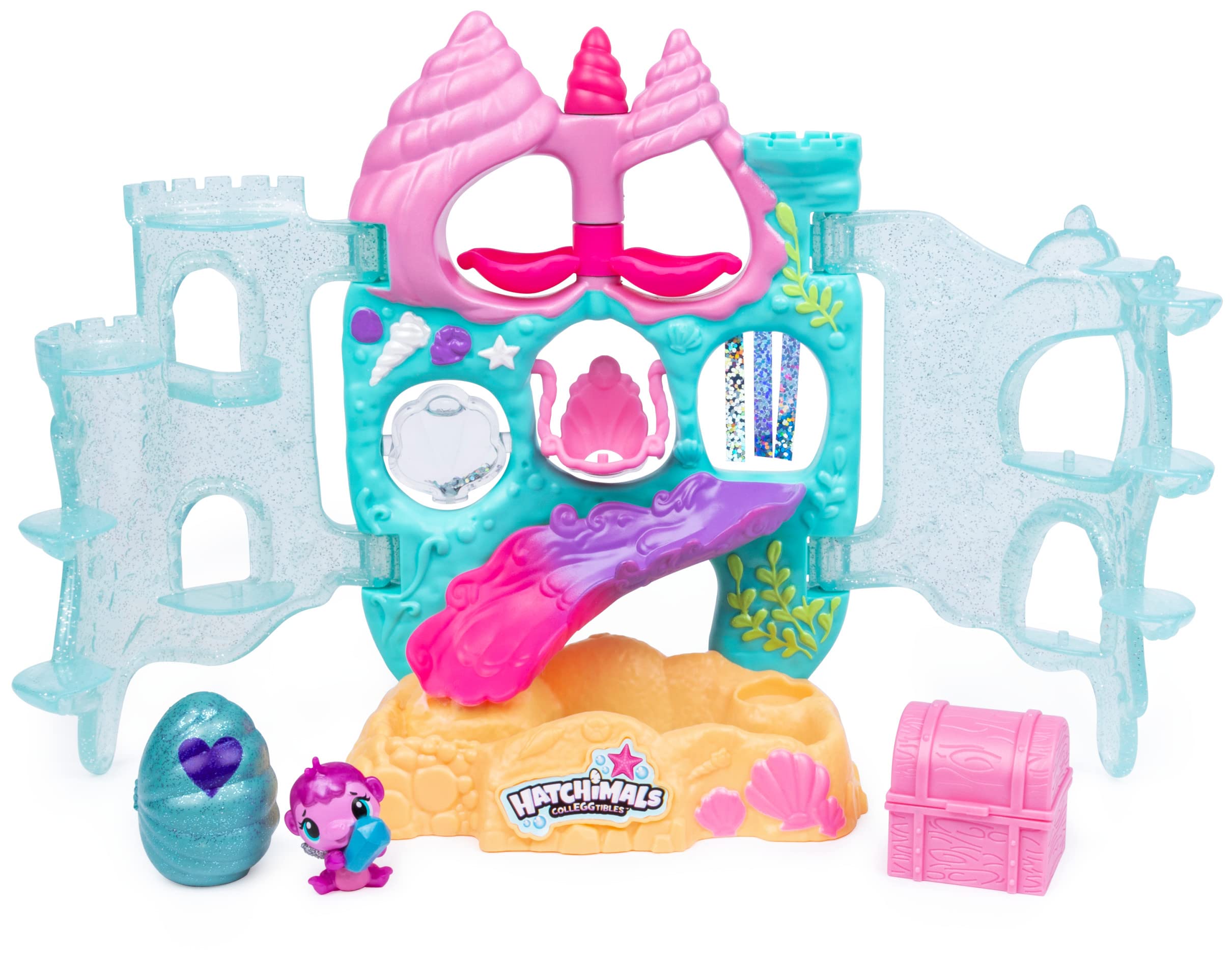 Hatchimals Coral Castle sparkly perch provides a dazzling viewing spot