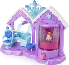 Hatchimals Glitter Salon Playset glitter stickers for extra customization.