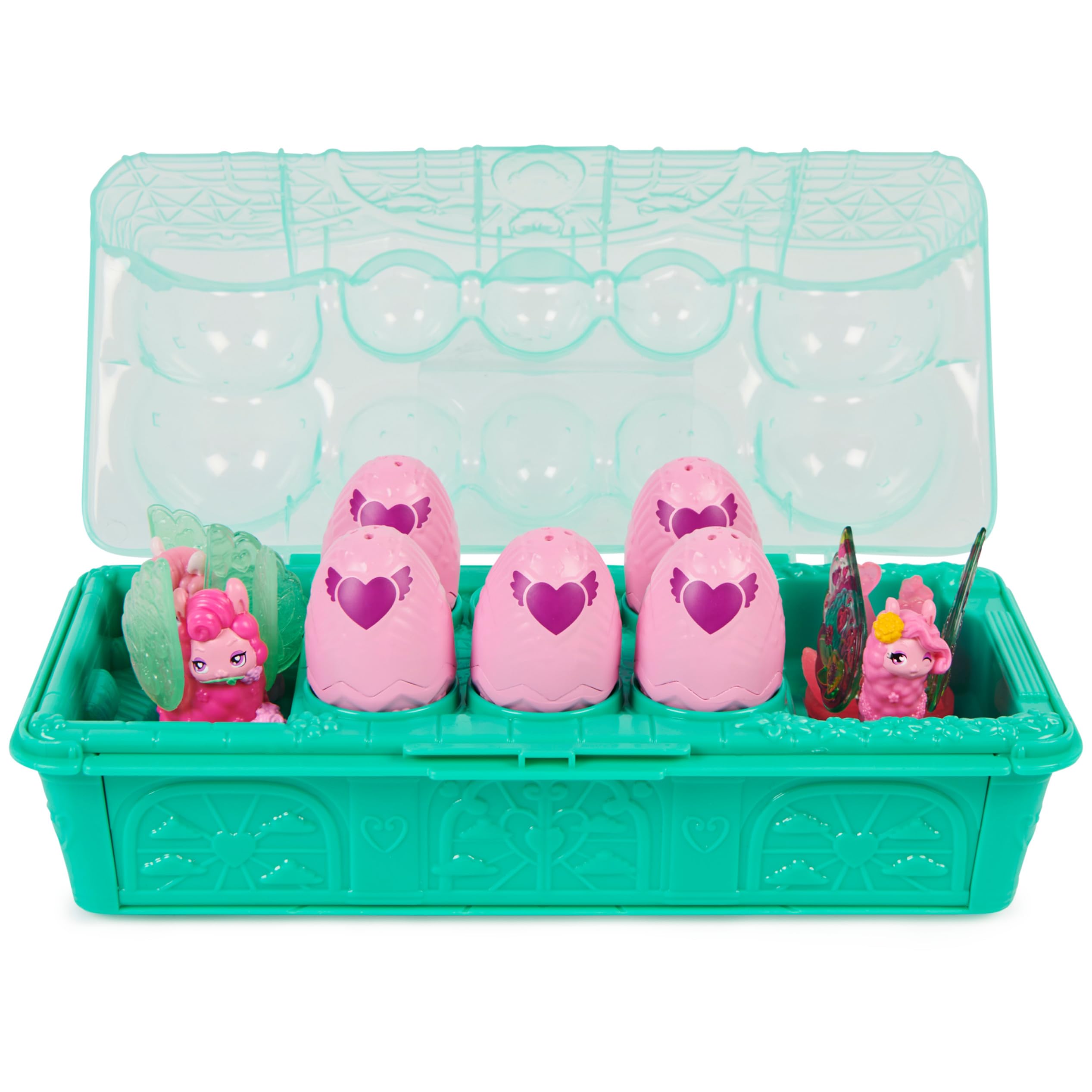 Inside-carton playset opens to reveal a themed amusement backdrop for stories.