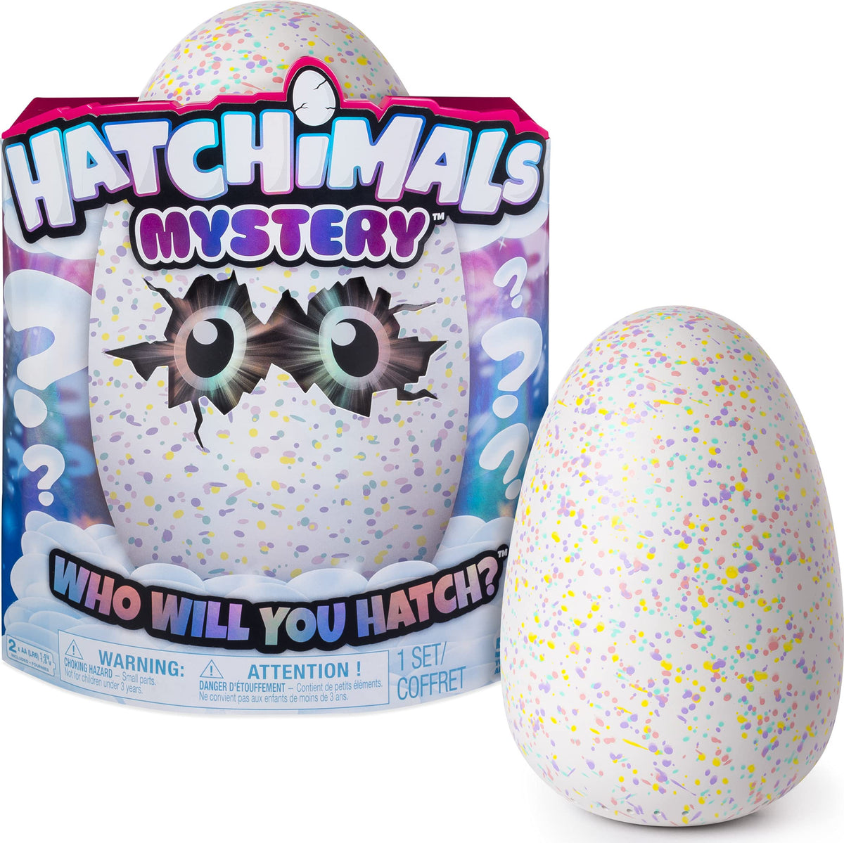 Hatchimals Mystery egg speckled exterior inviting curious hatchlings to peek inside