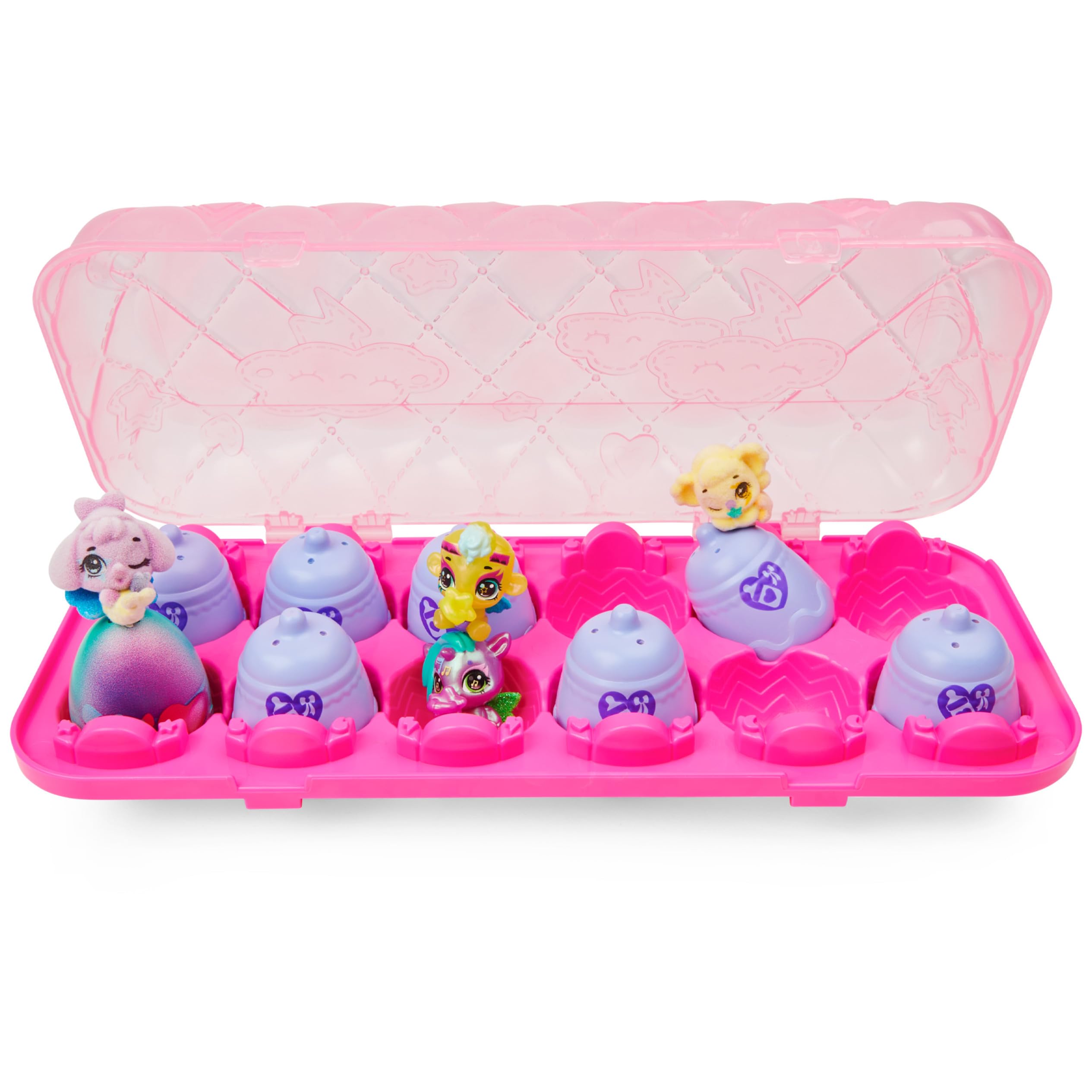 Hatchimals carton lid transforms into nursery playset for extended pretend play