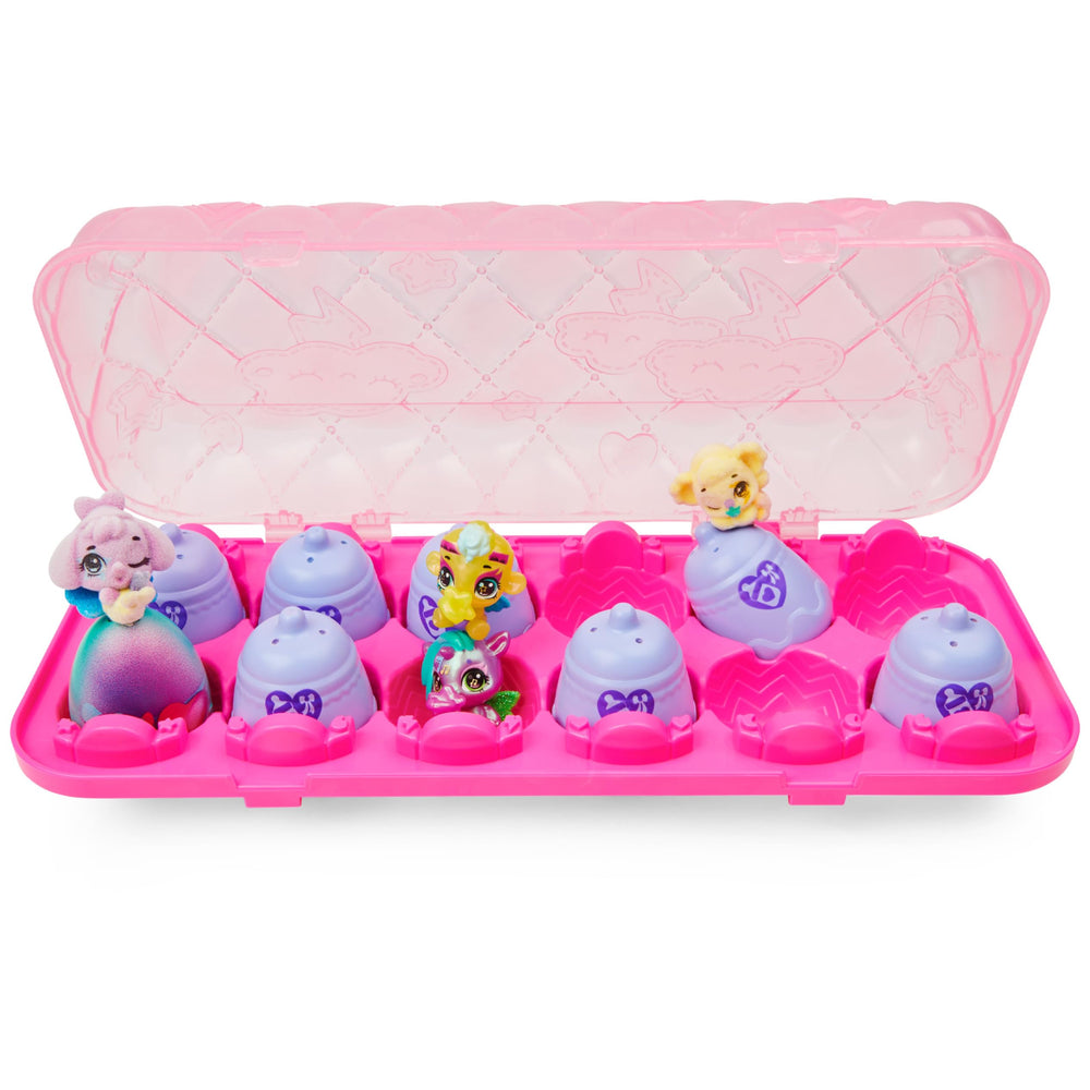Hatchimals carton lid transforms into nursery playset for extended pretend play