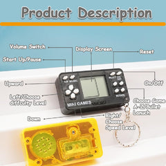 Hatende portable gamepad keychain, compact size fits purses and pockets for on-the-go fun.