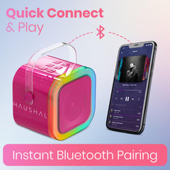 HAUSHALT voice changing effects add playful twists to performances.