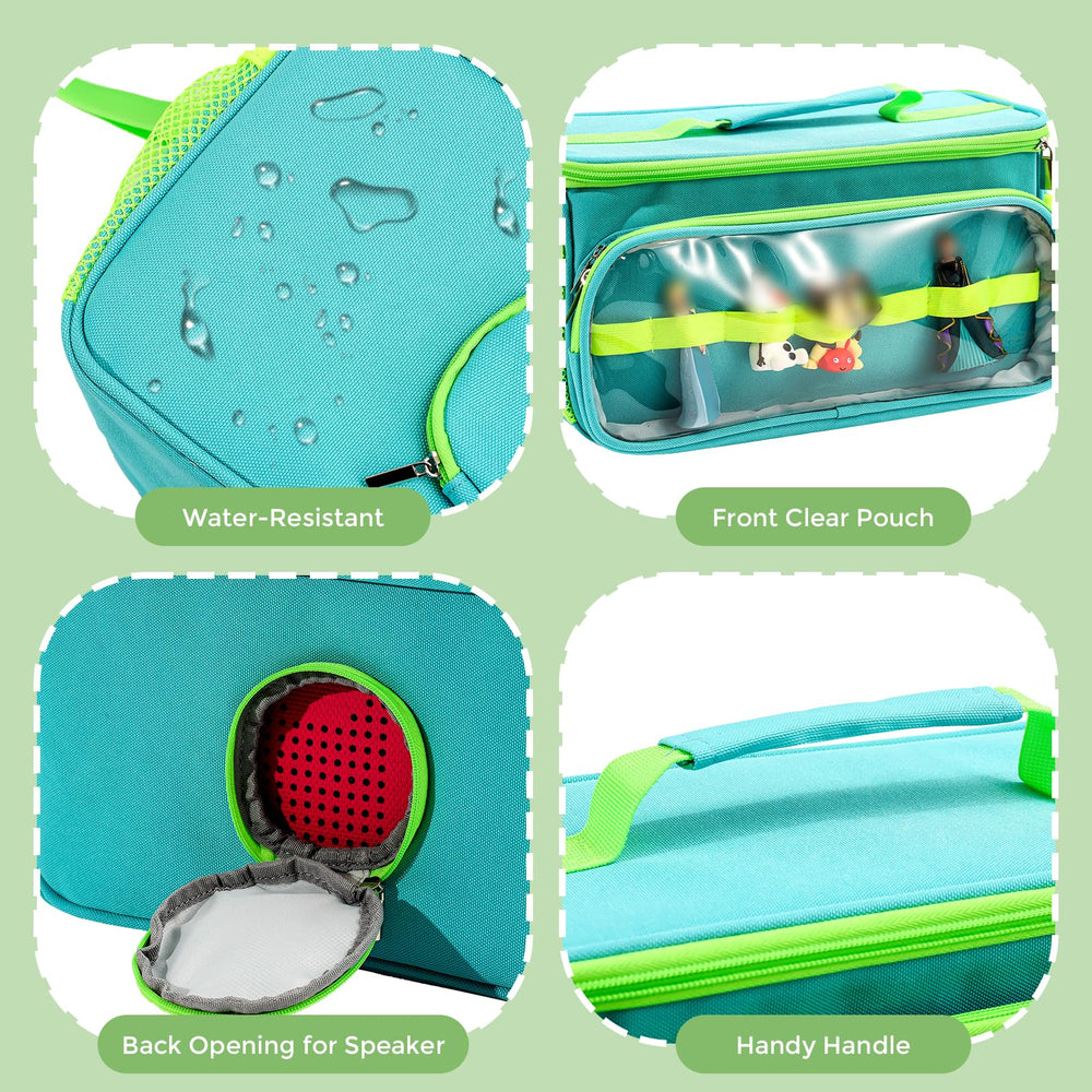 Hautton travel compartment layout shows three customizable spaces for gear.