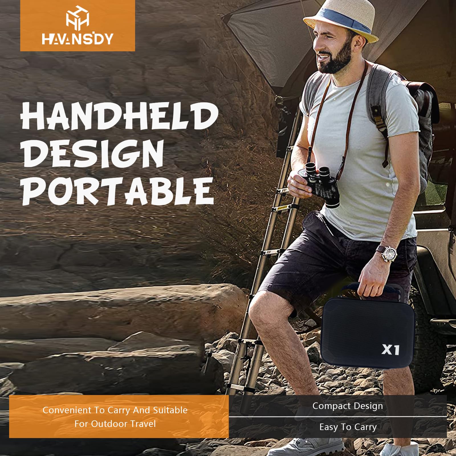 HAVANSIDY X1 case supports versatile storage beyond drones.