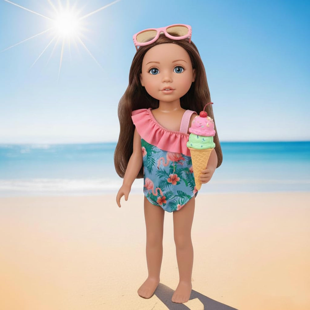 Haveahug dress and shoes pack for 14-inch dolls completes outfits