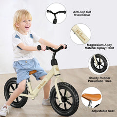 HAWEEK balance bike with EVA tires for flats-free riding