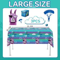 Durable PE plastic protects against spills and stains at kids' gaming celebrations.
