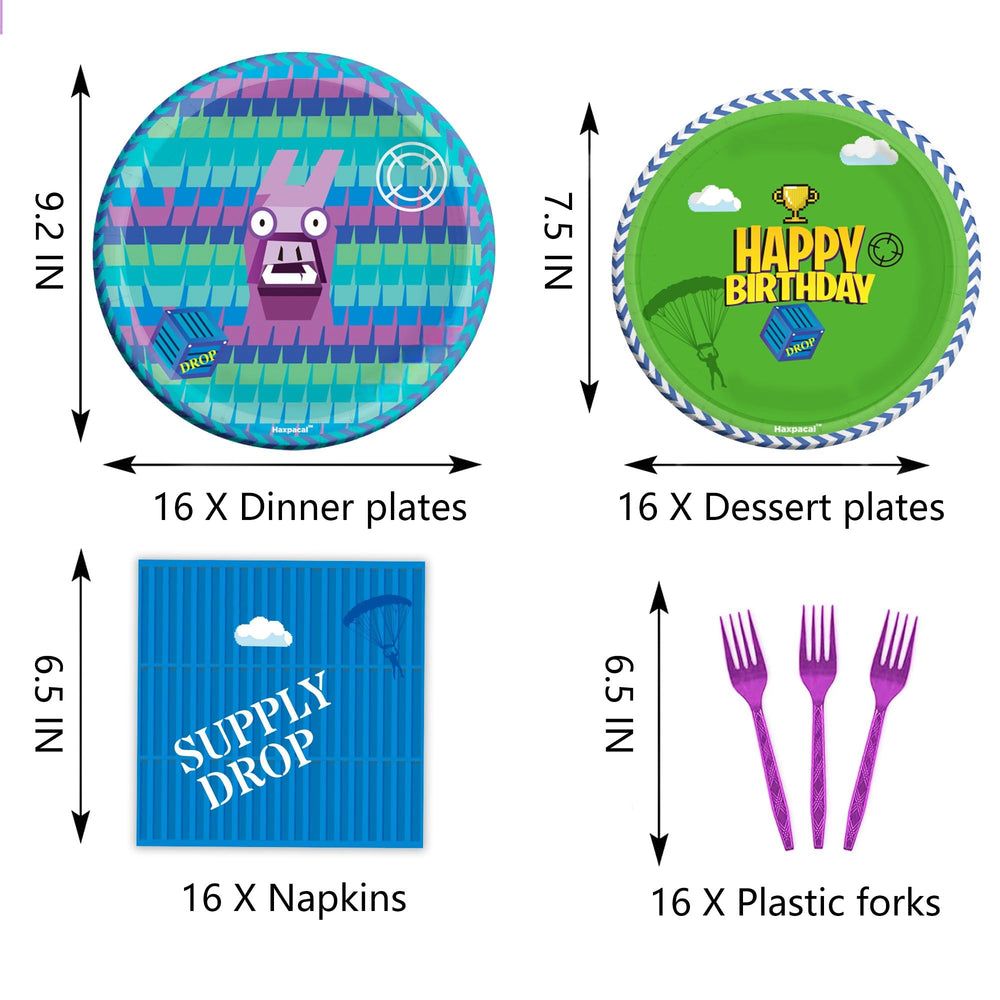 Close-up of themed decor inspires game-night party table ideas