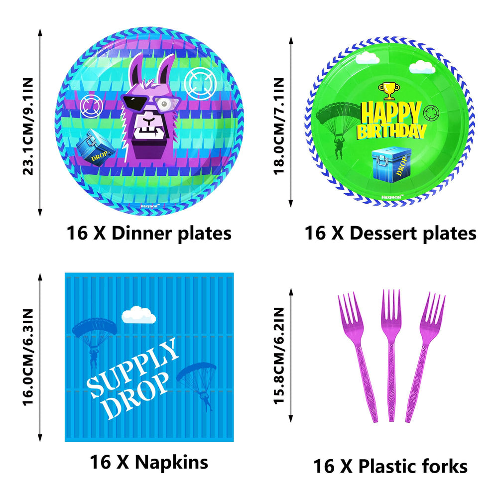 Haxpacal llama game forks disposable cutlery for mess-free parties.