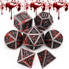 Haxtec bloodstained D6 dice with balanced weight for satisfying taps