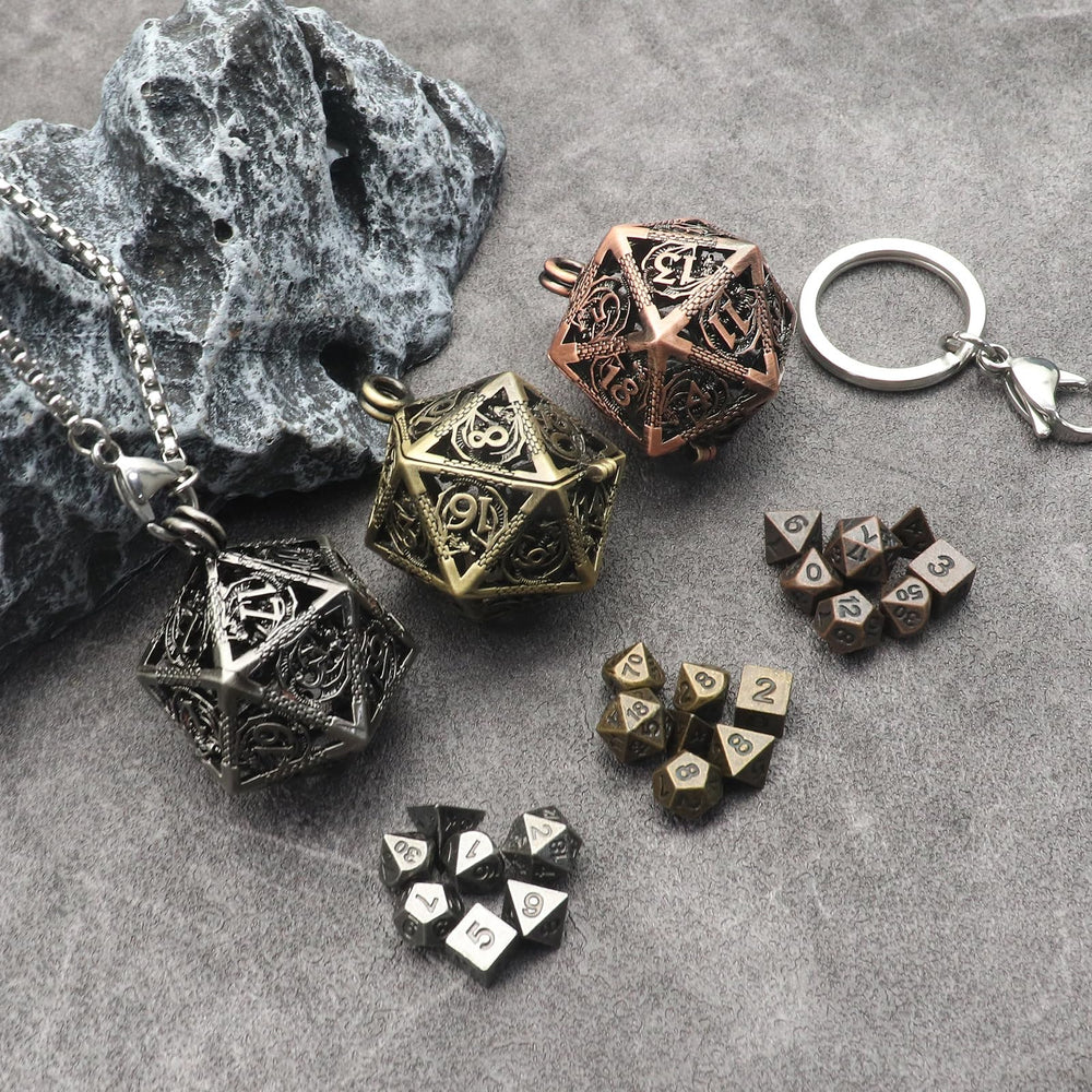 Haxtec brass hollow dice cage adds vintage charm and secure storage