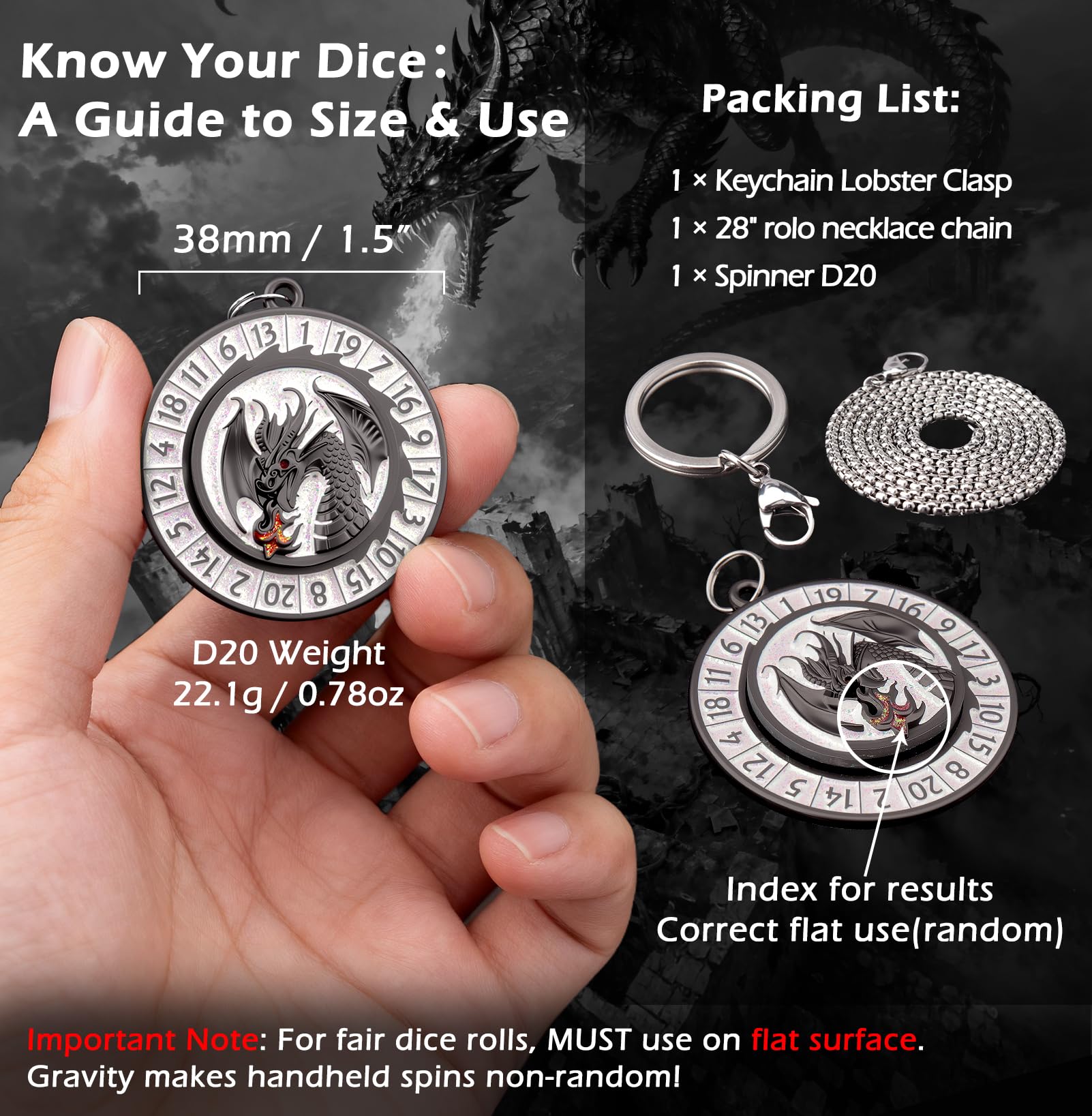 Haxtec D20 spinner bearing detail emphasizes smooth motion