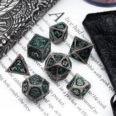 Haxtec zinc alloy dice set emphasizes durability for campaigns