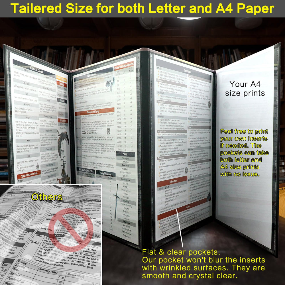 Haxtec DND Screen crafted from recyclable paper with UV coating for durable, eco-friendly use.