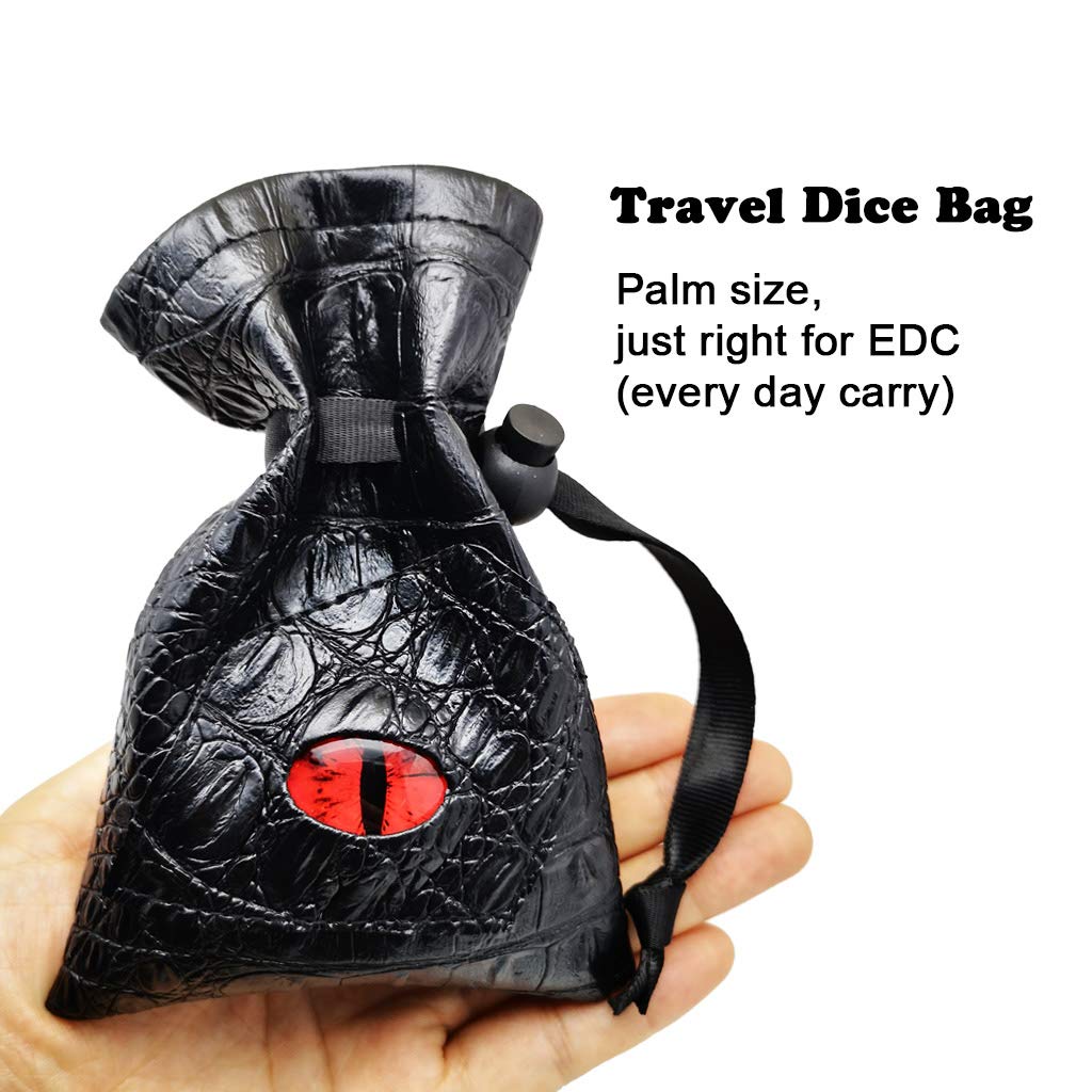 Haxtec dragon dice bag multi-use storage for coins and keys