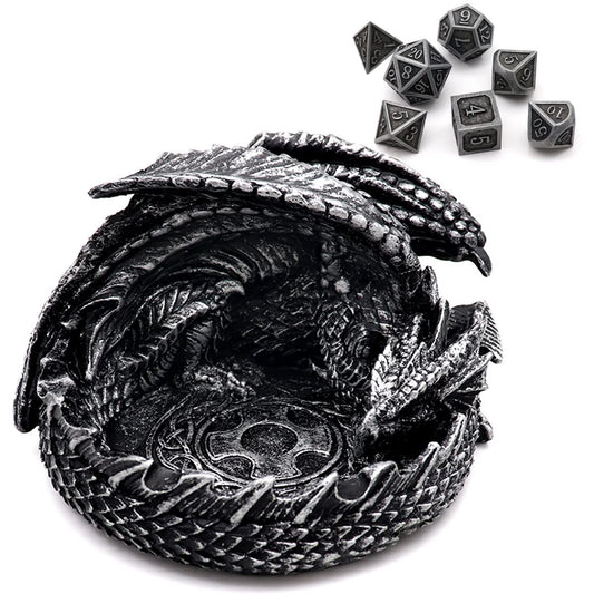 Haxtec dragon dice jail tray with detailed scales for secure dice storage.