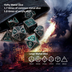 Haxtec leather dice bag to securely transport polyhedral treasures