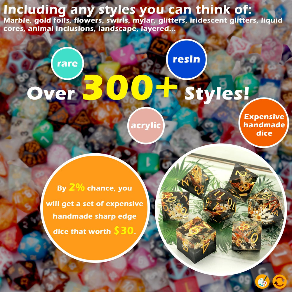 Haxtec Mystery Dice Set — high-contrast numbers aiding fast reads during battles