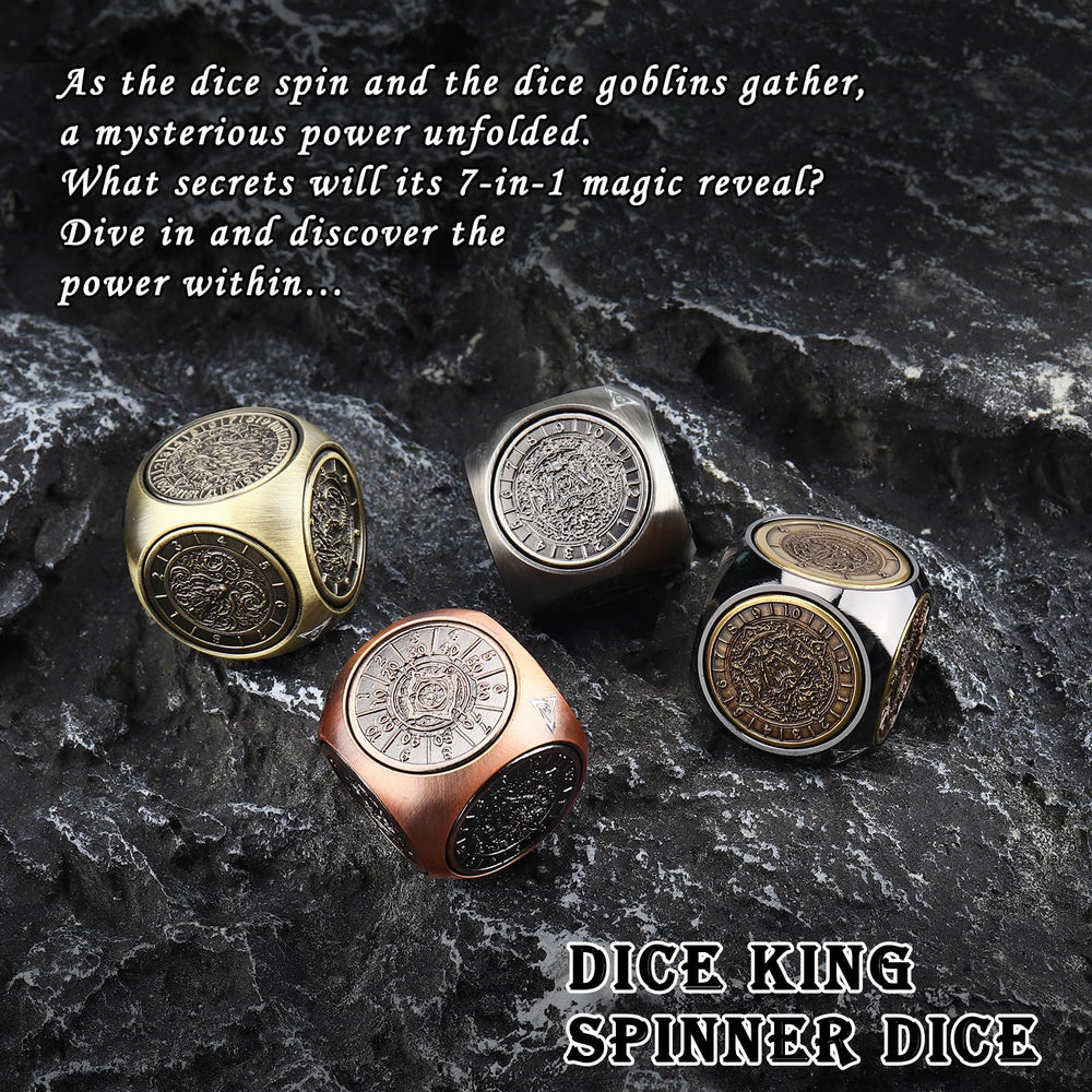 Haxtec 7-in-1 dice set covering D4 to D20 for versatility.