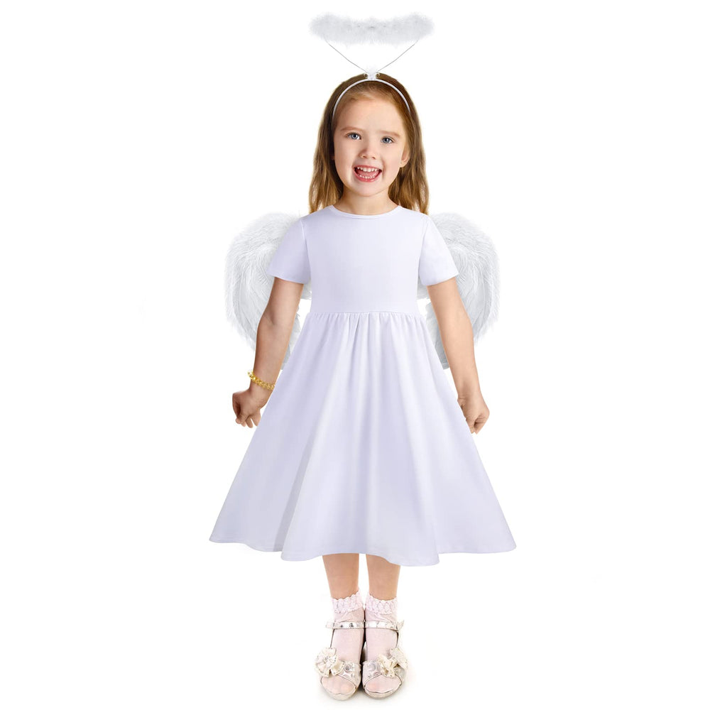 Haysandy angel dress for kids, ideal for party cosplay and photos.
