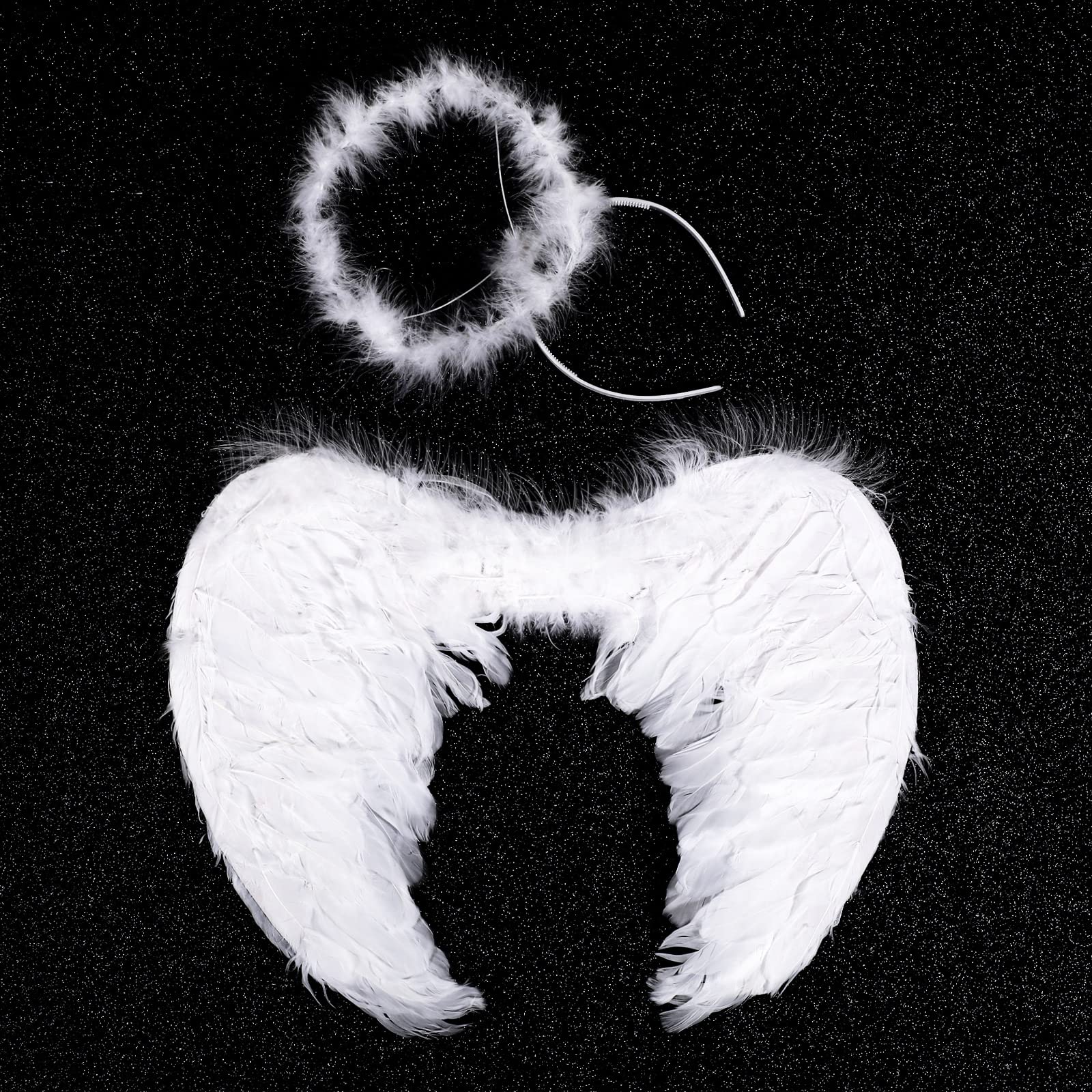 Haysandy angel headband for kids, completes the heavenly look.