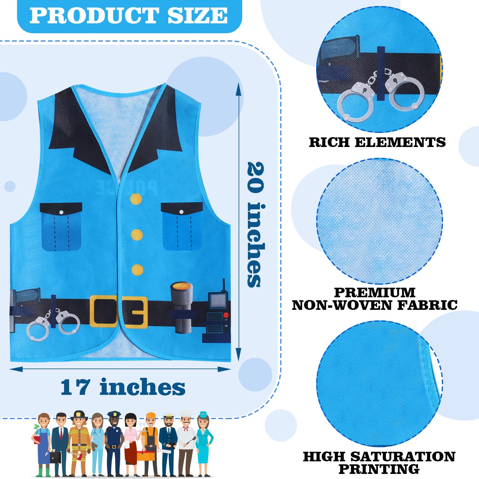 Haysandy builder costume for hands-on pretend play and fine motor confidence