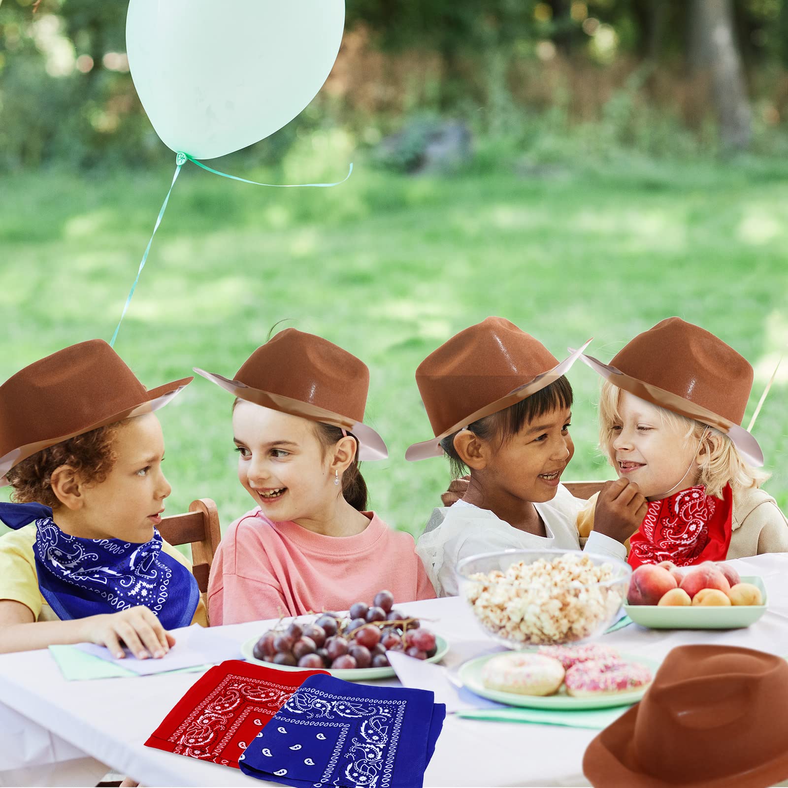 Haysandy 12 hats and 6 bandanas bundle ready for party dress-up