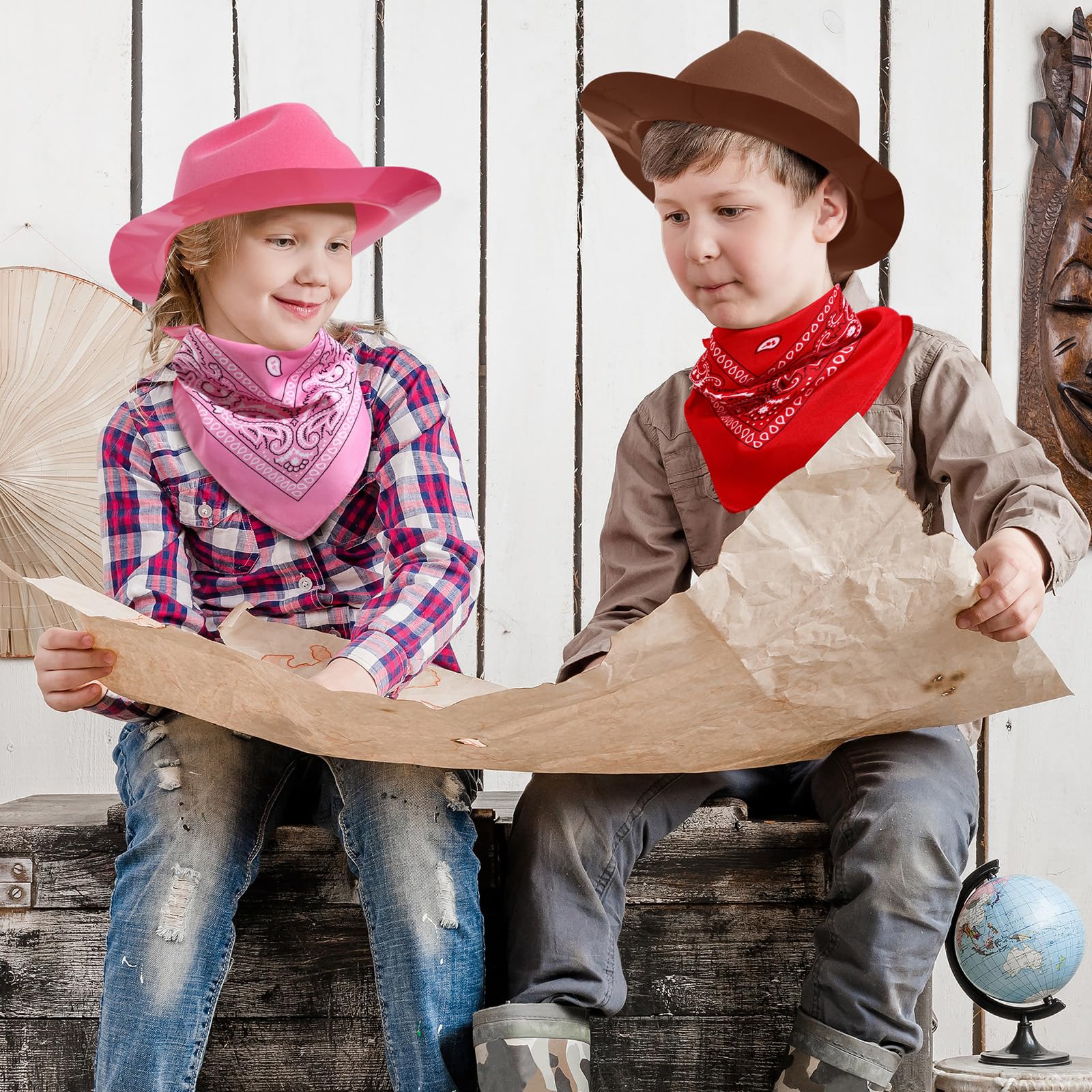 Haysandy kids cowgirl costume hat, fits most children.