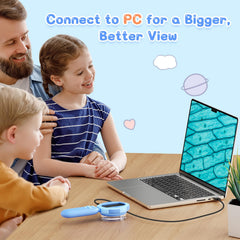Kid-friendly Hayve microscope supports independent exploration at home or school.