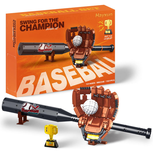 HAYXUN baseball bat assembly close-up for a realistic desk display